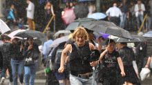 Heavy rain hits the city, Melbourne. 1st December 2017 Fairfax Media The Age news Picture by Joe Armao