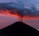 Clouds of ash from the Mount Agung volcano in Bali