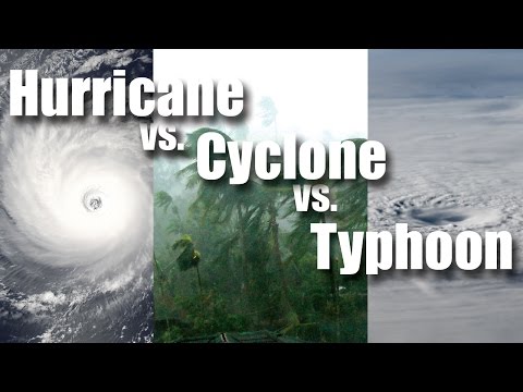 Hurricane vs Cyclone vs Typhoon