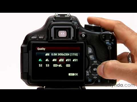 Canon Rebel tutorial: Image format and size options | lynda.com