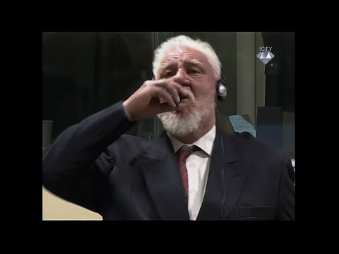 War Criminal Dies After Drinking Liquid in Court