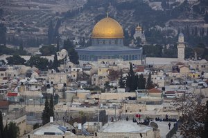 A view of Jerusalem's old city is seen Tuesday, Dec. 5, 2017. U.S. officials say President Donald Trump will recognize Jerusalem as Israel's capital on Wednesday, Dec. 6, despite intense Arab, Muslim and European opposition to a move that would upend decades of U.S. policy and risk potentially violent protests.