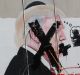 A defaced poster of the US President Donald Trump during a protest in Bethlehem, West Bank.