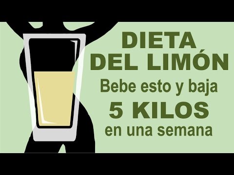 Dieta del limón baja 5 kilos en una semana | dieta del limón para bajar el abdomen | BEBIDA MAGICA