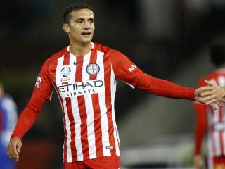 Tim Cahill of Melbourne City during the A-League Round 9 match between the Newcastle Jets and Melbourne City FC at McDonald Jones Stadium, Newcastle, on Saturday, December 2, 2017. (AAP Image/Darren Pateman) NO ARCHIVING, EDITORIAL USE ONLY