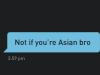 Racist texts on Grindr.