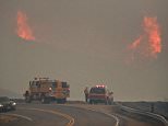 Smoke from the raging wildfires in Ventura County is seen on Saturday. 'I used to love the wind—the feeling of free-spiritedness it brought as it whipped through my hair and made me a little unsteady on my feet,' wrote photographer Jenni Keast. 'Not any more. Now it’s just bringing destruction and mayhem as my beloved state burns'