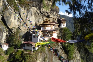 The Taktsang Monastery in Bhutan.