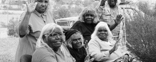 Members of the Kupa Piti Kungka Tjuta, from 'The Poison Leave It' campaign.