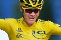 2016 Tour de France winner Chris Froome of Britain celebrates as he crosses the finish line of the twenty-first stage of ...