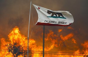 Wildfire 'Border Fire', San Diego County, California