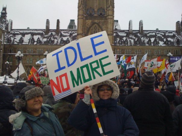 Idle No More Dec 21 ottawa sign