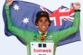 Michael Matthews was named the ACT male athlete of the year after winning the Tour de France green jersey.