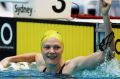 SYDNEY, AUSTRALIA - JANUARY 21: Cate Campbell of Australia celebrates winning the Women's 50m Freestyle Final during the ...