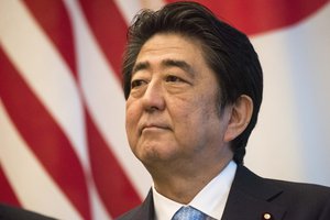 Marine Corps Gen. Joseph F. Dunford Jr., chairman of the Joint Chiefs of Staff, meets with Japan Prime Minister Shinzo Abe, at the Prime Minister's Official Residence the Kantei, in Tokyo, Aug. 18, 2017