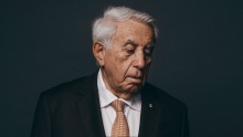 Portrait of Harry Triguboff, Australian billionaire real estate developer, and one of Australia's richest people. He is ...