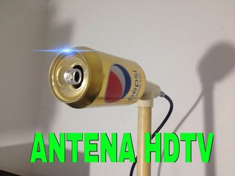 ✔ antena hd casera ultra potente con lata de pepsi