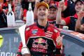 Dream team: Jamie Whincup celebrates winning race 26 and a record seventh Supercars championship.