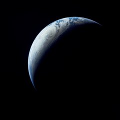 File - On November 9, 1967, the uncrewed Apollo 4 test flight made a great ellipse around Earth as a test of the translunar motors and of the high speed entry required of a crewed flight returning from the Moon.