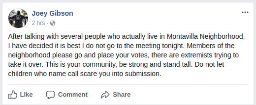 Joey decides not to disrupt the Montavilla Neighborhood Association, but refuses to miss an opportunity to call community members who stand together in opposition to his de facto nazi marches 