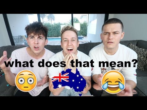 Americans Guessing Australian Slang Ft Bobby Mares & JRMun0z