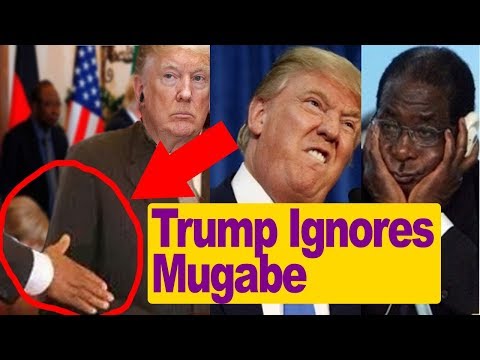 BREAKING NEWS; US President  Trump Ignores Mugabe,👋 😒