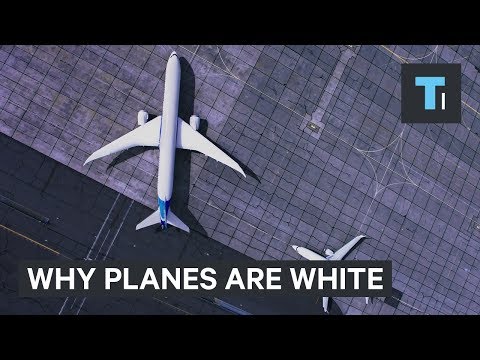 Here's why most planes are white