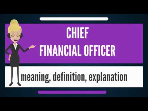 What is CHIEF FINANCIAL OFFICER? What does CHIEF FINANCIAL OFFICER mean?