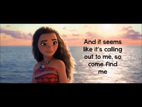 Moana How Far I'll Go Lyrics Auli'i Cravalho