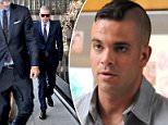 Former Glee star Mark Salling (pictured arriving at court, Monday) has pleaded guilty to possession of child pornography