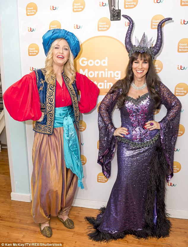 Having her say: She had appeared on Good Morning Britain on Thursday to take part in a debate about whether panto has become 'too sexualised' for children alongside former glamour model Linda Lusardi, who has featured in pantomimes for 30 years