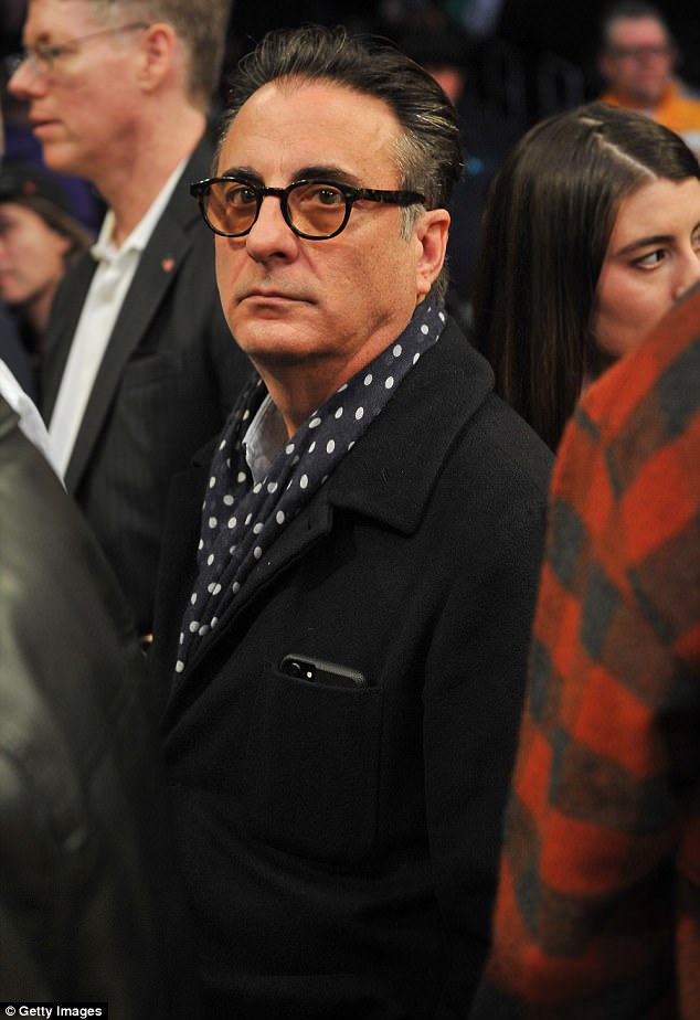 He looks familiar: Andy Garcia was seen mingling with fellow spectators at the event