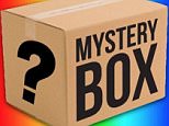 An item listed as 'High Value £40,000 Mystery XXL Box' has had over 50 bids from potential buyers trying to win the peculiar box