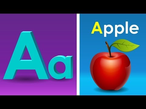 Phonics Song with TWO Words - A For Apple - ABC Alphabet Songs with Sounds for Children