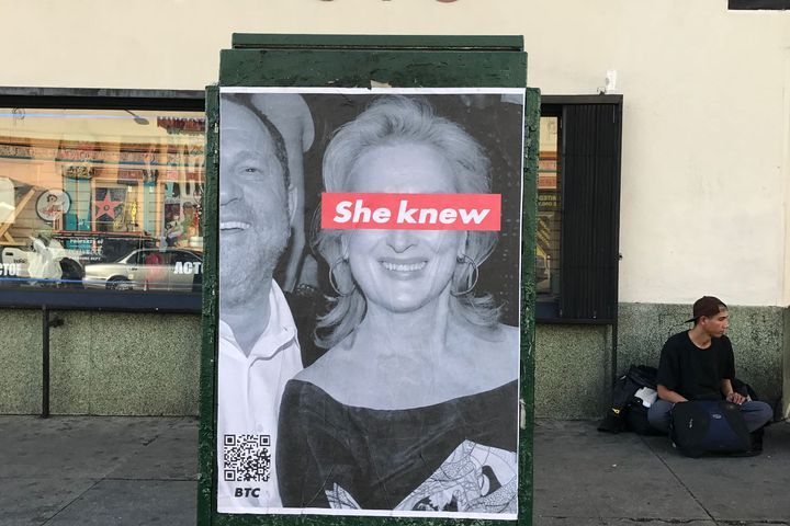 Meryl Streep's Weinstein comments spur 'She Knew' posters