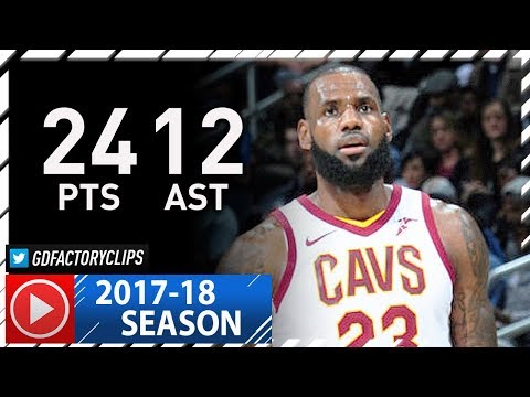 LeBron James Full Highlights vs Hawks (2017.11.30) - 24 Pts, 12 Ast, BEAST!