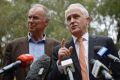 Liberal candidate John Alexander with Prime Minister Malcolm Turnbull.