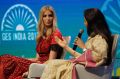 U.S. presidential adviser Ivanka Trump, during a panel discussion at the Global Entrepreneurship Summit in Hyderabad, India.