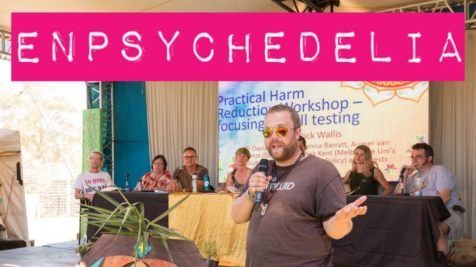 Enpsychedelia hosting a panel at Rainbow Serpent Festival in 2017