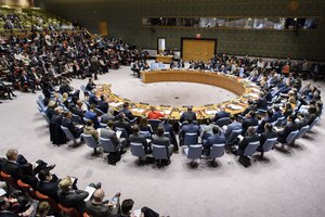 General view of the Security Council meeting on non-proliferation by the Democratic People's Republic of Korea (DPRK), 15 December, 2017.