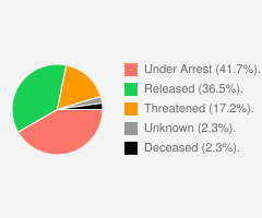 Bloggers by status percentage