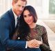 Prince Harry and Meghan Markle in their official engagement portrait.