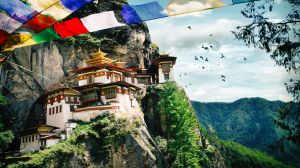 Tiger's Nest Monastery (Taktshang) in the Kingdom of Bhutan.