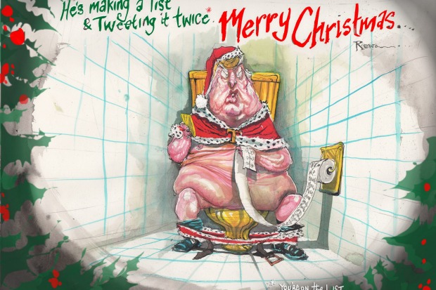 David Rowe's Christmas cartoon. December 2017.