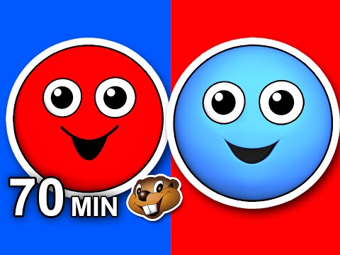 "Red Circle Blue Circle" Plus More | Kids 3D Animation | Toddler Learning Rhymes by Busy Beavers