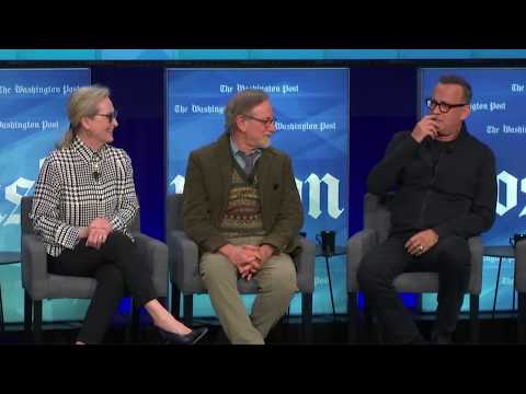 ‘The Post’: Steven Spielberg, Meryl Streep, Tom Hanks talk new movie at The Washington Post