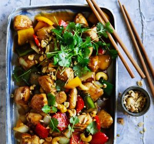 Adam Liaw's chicken with cashew nuts.