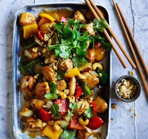 Adam Liaw's chicken with cashew nuts.