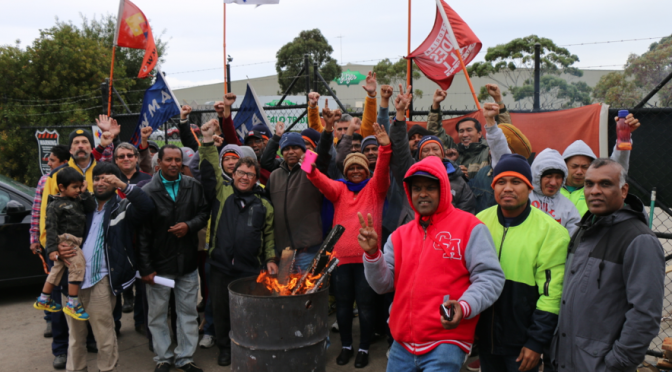 Bitzer Workers picket