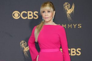 Jane Fonda arrives at the 69th Primetime Emmy Awards.